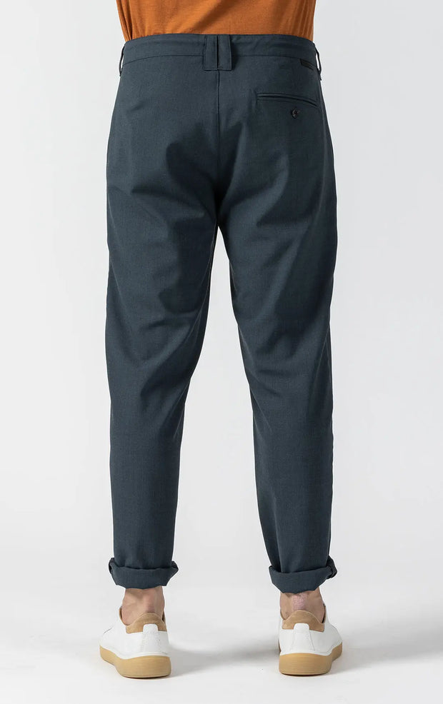 TAPERED SUMMER WOOL BLEND PANTS