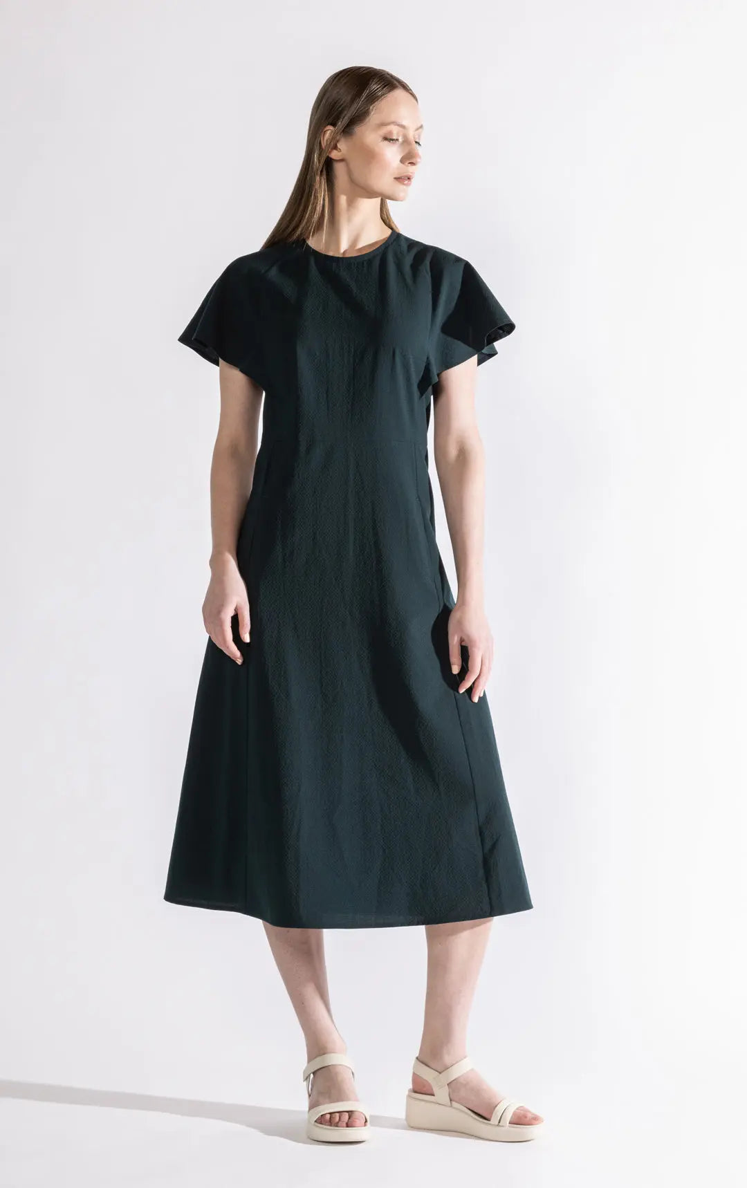 SEERSUCKER WOOL BLEND DRESS - CLEARANCE Alchemy Equipment