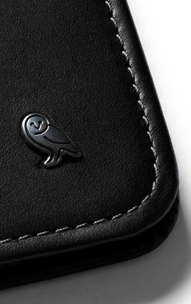Bellroy Hide & Seek Premium Edition: Portafoglio Sottile In Pelle, Nero, Con Scomparto Nascosto